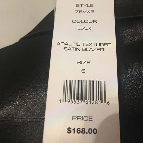 Satin blazer French connection size 6 black - Picture 10 of 13